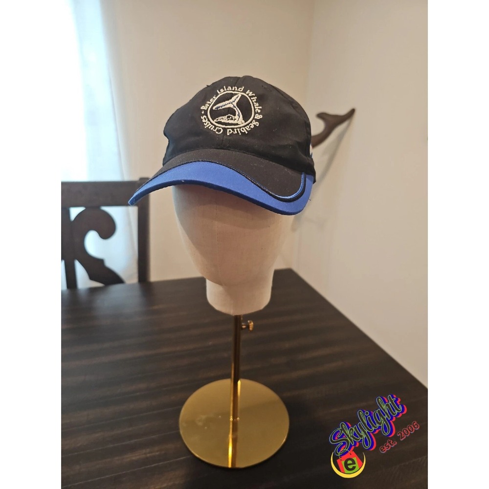 Ajm Men Blue Brier Island Whale Seabird Cruises Hat Adjustable‎ Cap Ocean Gift
